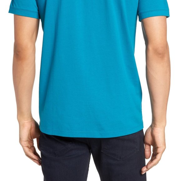 Calibrate Men's TEE Mercerized Cotton Jersey T-SHIRT XL Top NEW Blue LAST ONE! - Picture 4 of 14